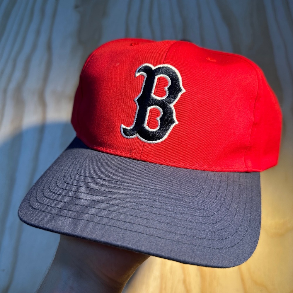 Twins Enterprise Boston Red Sox MLB Snapback Hat Red Gray B Logo Cap